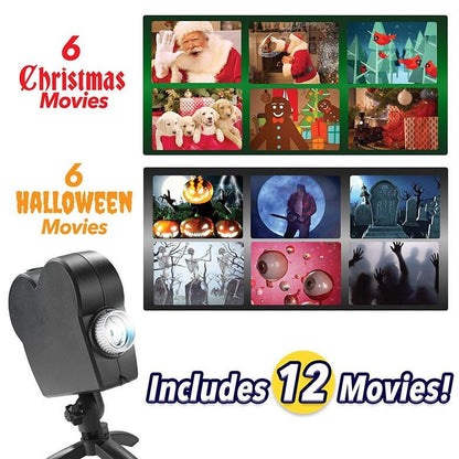 Halloween & Christmas Window Holographic Projector